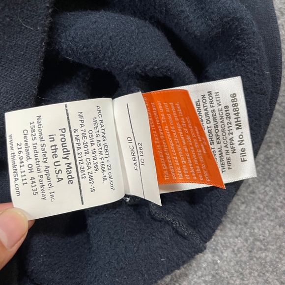 TECGEN FR CAT 2 Hoodie Sweatshirt Mens Medium MD Black Full Zip Made in USA 0976 - Picture 4 of 9